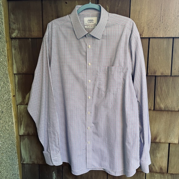 Charles Tyrwhitt Mens Classic Fit Button Down Checkered Dress Shirt 18/38 Tall - Picture 12 of 12
